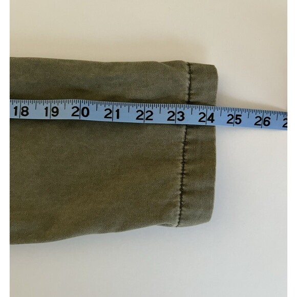 BP Womens Field Utility Jacket Sz M Green Long Sleeve Pockets Drawstring Waist - Picture 10 of 12